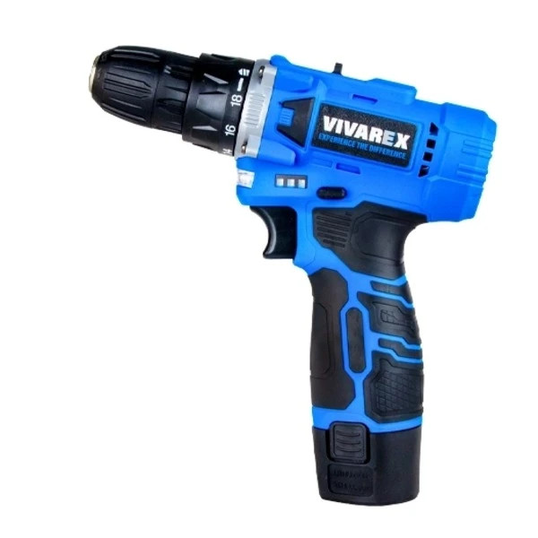 دریل پیچ گوشتی شارژی 10 میلی متری 12 ولت ویوارکس مدل VR1215V-2B کارتن تک باطری