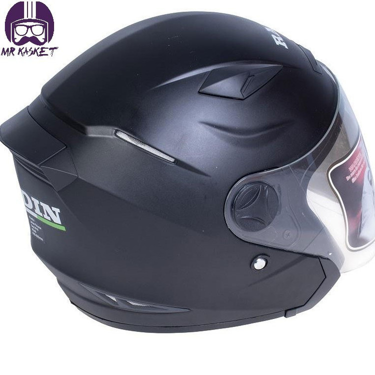 کلاه کاسکت رادین مدل AB702023 رنگ مشکی مات