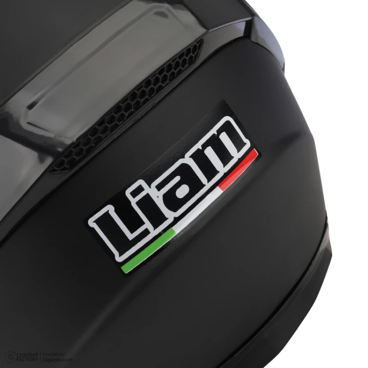کلاه کاسکت فک متحرک مدل LIAM مشکی و سفید